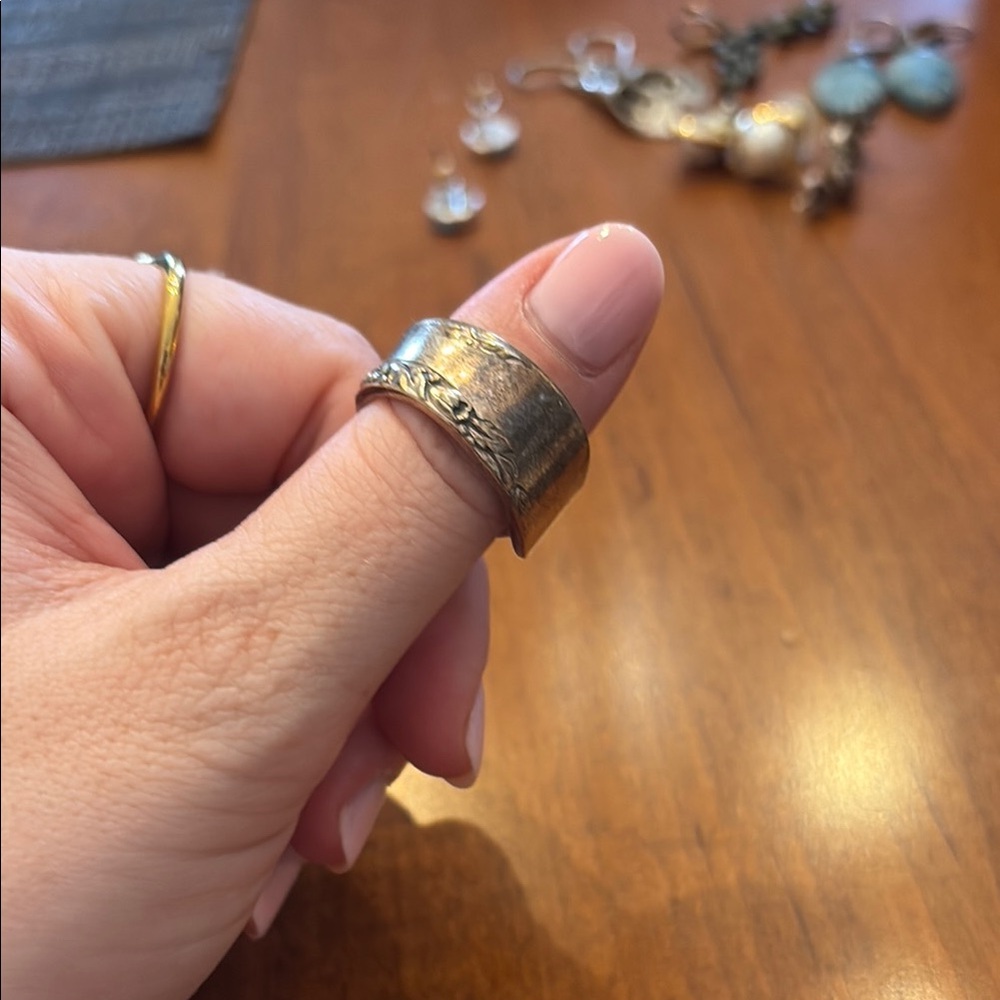 Silver Textured Ring